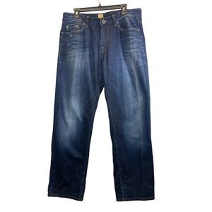 BOSS Orange Men Regular Fit Dark Wash Denim Jeans Size 36/34‎
